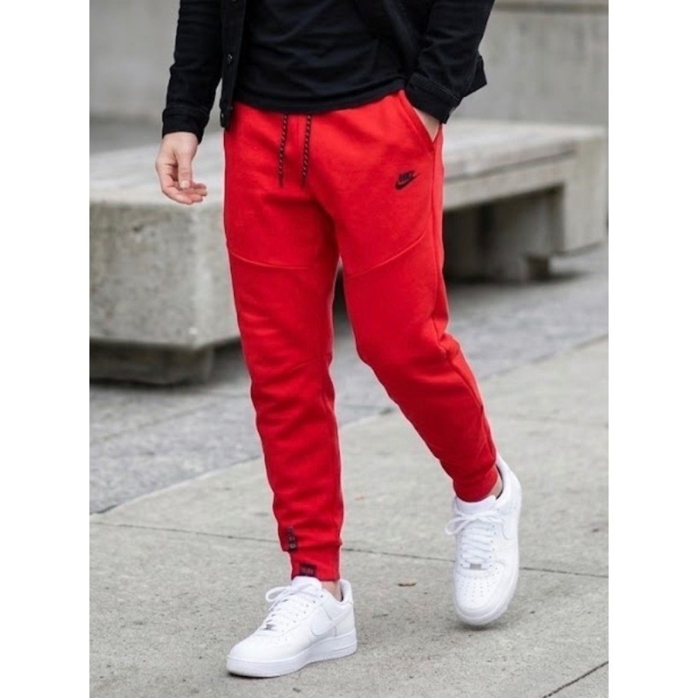 Nike Tech Fleece Joggers Mens 3XL Red Tapered Sweatpants CU4495-657